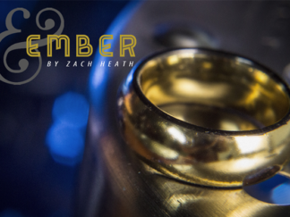 Ash and Ember Gold Curved Size 13 (2 Rings) by Zach Heath - Trick