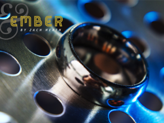 Ash and Ember Silver Curved Size 13 (2 Rings) by Zach Heath - Trick