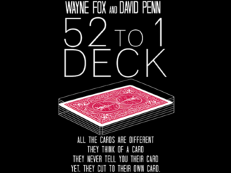 The 52 to 1 Deck Red (Gimmicks and Online Instructions) by Wayne Fox and David Penn - Trick
