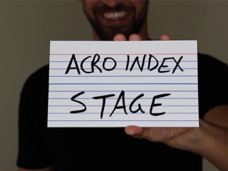 Acro Index Dry Erase Large 5"x8"(Gimmicks and Online Instructions) by Blake Vogt - Trick