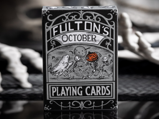 FULTONS OCTOBER TOMBSTONE GREY PLAYING CARDS