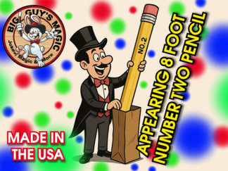 Appearing number two pencil- 8 Foot by Big Guys Magic