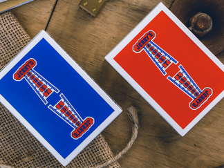 Modern Feel Jerry's Nuggets Gaff (Blue and Red) Playing Cards