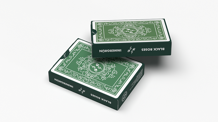 BLACK ROSES IMMERGRÜN Playing Cards - Image 3