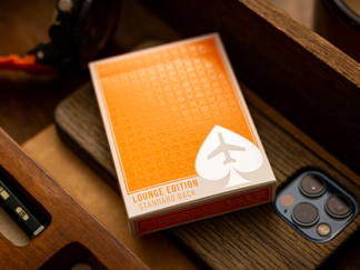 Lounge Edition in Hangar (Orange)  by Jetsetter Playing Cards