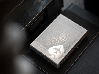 Lounge Edition in Jetway (Silver) by Jetsetter Playing Cards