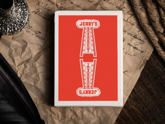 Jerry's Nugget (Atomic Red) Marked Monotone Playing Cards