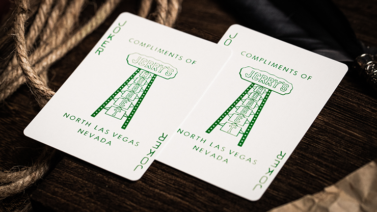 Jerry's Nugget (Felt Green) Marked Monotone Playing Cards - Image 2