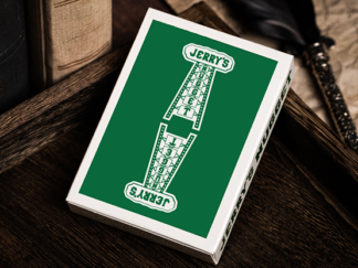 Jerry's Nugget (Felt Green) Marked Monotone Playing Cards