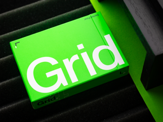 Grid Series Four- Typographic Playing Cards