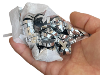 Kabuki Streamer Silver (Small, Pack of 2) Metallic by JL Magic