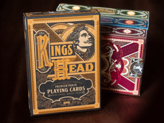 King's Head (Black and Gold Foil) Playing Cards  by Joker and the Thief