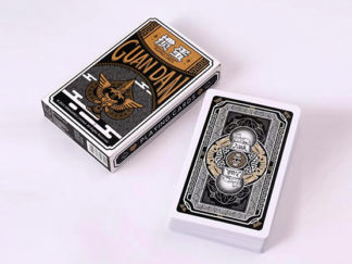 GUAN DAM -Warriors of the Three Kingdoms (Black) Playing Cards by YOKAGAME