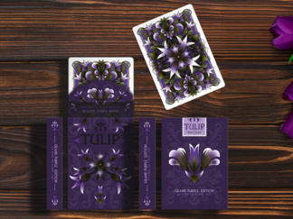 Grand Tulip Purple Playing Cards by Dutch Card House Company