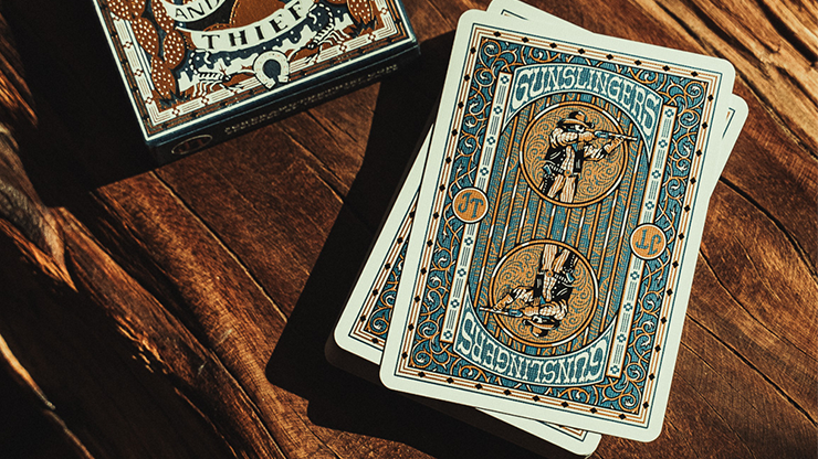 Gunslingers Poker (Blue) Playing Cards - Image 2